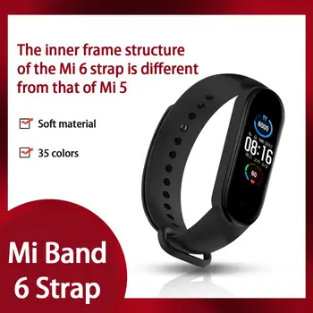 Curele Curea De Ceas Pentru Xiaomi Mi Band 6 Bratara Bratara De Silicon MiBand 3 4 Band5 Band6 Smartwatch Accesorii 0