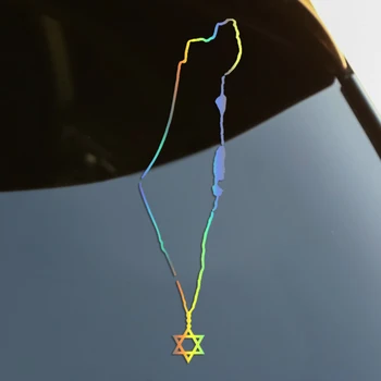 Realiste Retro Diferite Dimensiuni, Autocolant Auto Israel Harta Colier de Vinil Decal Impermeabil Auto Decor pe Camion Bara de protecție din Spate Fereastră PVC