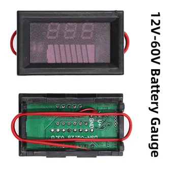 Mașină de Nivelul de Încărcare a Acumulatorului Indicatorul de 12V 24V 36V 48V 60V 72V Baterie de Litiu de Capacitate Metru Tester Display LED Tester Voltmetru