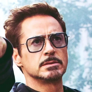 Iron Man, Tony Stark ochelari de Soare ochelari de Soare Patrati Barbati de Brand Designer 2022 Ochelari Retro Robert Downey JR Ochelari de soare UV400