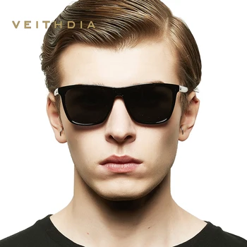 VEITHDIA 2022 Unisex Retro Aluminiu+TR90 Pătrat ochelari de Soare Polarizat Lentile de Epocă Ochelari, Accesorii Ochelari de Soare Pentru Barbati/Femei