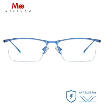 Meeshow Lumina Albastra Anti-Blocare bărbați Ochelari de Citit CR-39 Rășină Lentile de Ochelari Lentile de +0.5 +0.75 Femei Barbati ochelari dioptrii 1