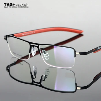 2023 TAG Ezechia, rame de ochelari pentru bărbați ușor, jumătate cadru miopie rame și femei Elasticizată picior rama de ochelari de calculator 0