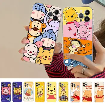 Disney Drăguț Winnie The Pooh Telefon Caz Pentru iPhone 14 13 12 Mini 11 Pro XS Max X XR SE 6 7 8 Plus Silicon Moale Capacul 0