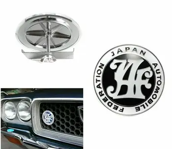 Negru JAF Logo Japonia Automobile Federația JDM Masina Grila Embleme Insigna