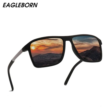 EAGLEBORN Polaroid ochelari de Soare pentru Bărbați Piața de Epocă Ochelari de Soare Brand Faimos Sunglases Polarizat ochelari de Soare Retro Feminino pentru Bărbați