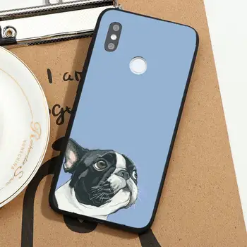 Bulldog francez de desene animate drăguț câine Telefon Caz Pentru Xiaomi Redmi note 7 8 9 11 i t s 10 Un poco f3 x3 E pro lite funda shell 1