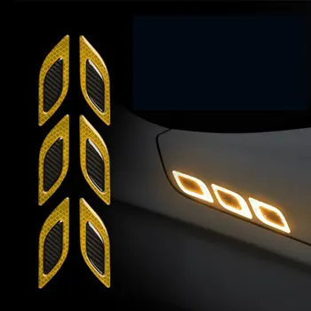 Benzi reflectorizante Masina Romb Unitatea de Noapte Lumina care se Reflecta de Bandă Auto DIY Decorare Exterior Zero Autocolante 1