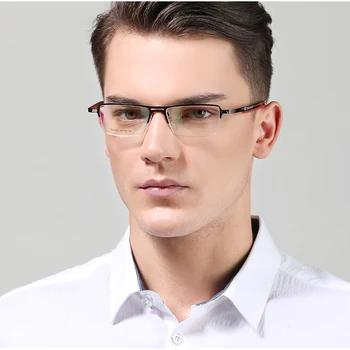 2023 TAG Ezechia, rame de ochelari pentru bărbați ușor, jumătate cadru miopie rame și femei Elasticizată picior rama de ochelari de calculator 1