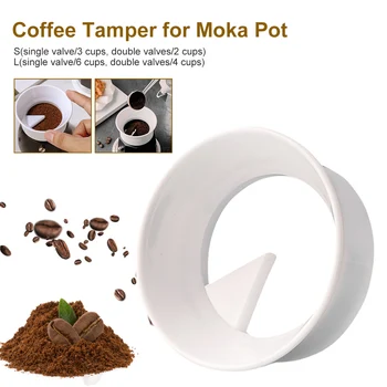85MM 90MM Cafea Tamper pentru Moka pot Rotativ Pulbere de Dozare Inel de Cafea Distribuitor Egalizare Espresso Instrumente 1