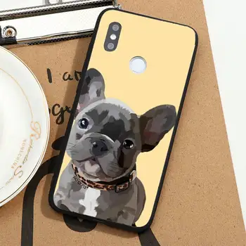 Bulldog francez de desene animate drăguț câine Telefon Caz Pentru Xiaomi Redmi note 7 8 9 11 i t s 10 Un poco f3 x3 E pro lite funda shell 2
