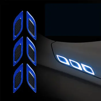 Benzi reflectorizante Masina Romb Unitatea de Noapte Lumina care se Reflecta de Bandă Auto DIY Decorare Exterior Zero Autocolante 2