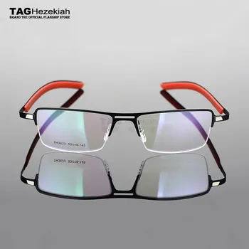 2023 TAG Ezechia, rame de ochelari pentru bărbați ușor, jumătate cadru miopie rame și femei Elasticizată picior rama de ochelari de calculator 2