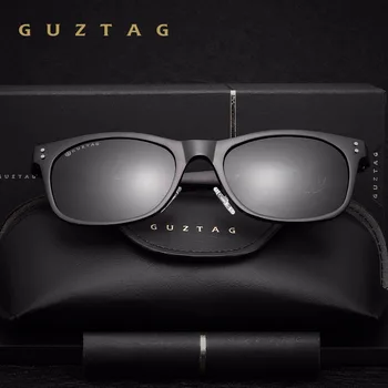 GUZTAG Unisex ochelari de Soare de Aluminiu Pătrat Polarizati Oglinda Bărbați Femei UV400 Ochelari de Soare de Conducere Pescuit Vaction De sex Masculin G9201 2
