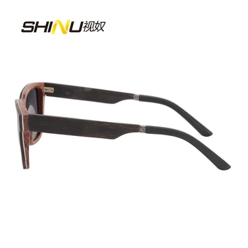 pentru echilibru ochelari de soare de lemn de Abanos pahare bambus ochelari de soare pentru barbati ochelari de soare polarizat 2