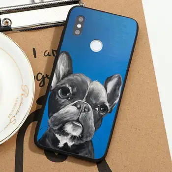 Bulldog francez de desene animate drăguț câine Telefon Caz Pentru Xiaomi Redmi note 7 8 9 11 i t s 10 Un poco f3 x3 E pro lite funda shell 3