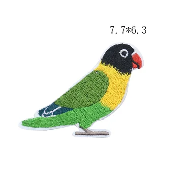 Hornbill Papagal de Companie Păsări Sticker Broderie DIY Fier pe Patch-uri pentru Haine Îmbrăcăminte Aplicatiile Accesorii Pasăre de Asociere 3