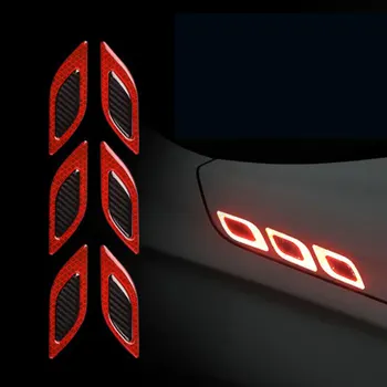 Benzi reflectorizante Masina Romb Unitatea de Noapte Lumina care se Reflecta de Bandă Auto DIY Decorare Exterior Zero Autocolante 3