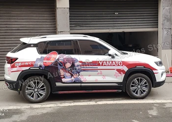 Japonia Anime Vinil Autocolant Auto Kanta! Colecție Yamato Desene Animate Ușa Decalcomanii Ralliart Raliu Autocolante Pe Masina Accesorii Pentru Vehicule 3