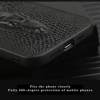 Pentru Huawei Honor 60 50 50 50se pro caz piele de vacă din Piele de crocodil, cap nului smartphone caz Pentru Honor10 8lite v30 magic3 caz 3