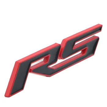 3D Masina de Metal de Styling pentru RS Logo Emblema Spate Portbagaj Autocolant pentru Chevrolet Aveo Cruze, Malibu Captiva Lacetti Camaro Naviga Trax 3