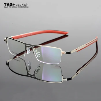 2023 TAG Ezechia, rame de ochelari pentru bărbați ușor, jumătate cadru miopie rame și femei Elasticizată picior rama de ochelari de calculator 3