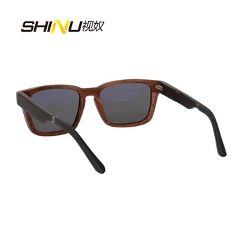 pentru echilibru ochelari de soare de lemn de Abanos pahare bambus ochelari de soare pentru barbati ochelari de soare polarizat 3