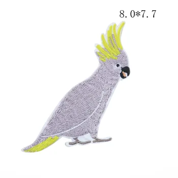Hornbill Papagal de Companie Păsări Sticker Broderie DIY Fier pe Patch-uri pentru Haine Îmbrăcăminte Aplicatiile Accesorii Pasăre de Asociere 4