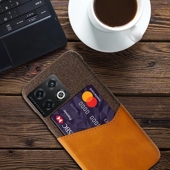 Pentru OnePlus 10 Pro Caz Sloturi pentru Carduri de Acoperire de Afaceri Funda Pentru Un Plus de 1+ 10pro 1+10 Pro 5G 6.7