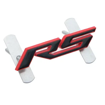 3D Masina de Metal de Styling pentru RS Logo Emblema Spate Portbagaj Autocolant pentru Chevrolet Aveo Cruze, Malibu Captiva Lacetti Camaro Naviga Trax 4