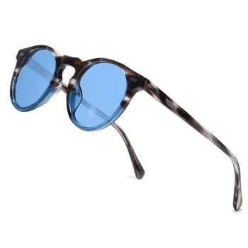 Eareada Clar ochelari de Soare Cadru Rotund ochelari de Soare pentru Barbati Gregory Peck Epocă ochelari de Soare Polarizat OV5186 Mens Rotund ochelari de Soare 4
