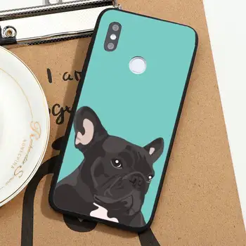 Bulldog francez de desene animate drăguț câine Telefon Caz Pentru Xiaomi Redmi note 7 8 9 11 i t s 10 Un poco f3 x3 E pro lite funda shell 5