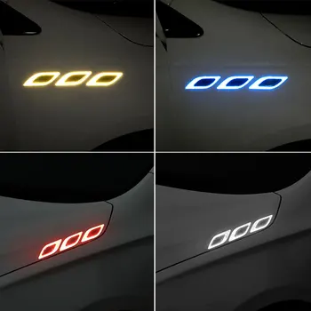 Benzi reflectorizante Masina Romb Unitatea de Noapte Lumina care se Reflecta de Bandă Auto DIY Decorare Exterior Zero Autocolante 5
