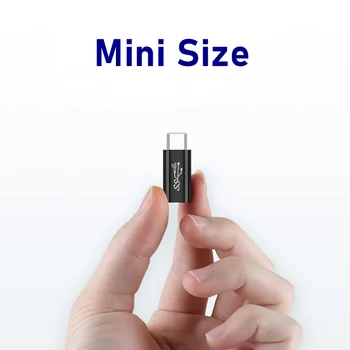 Tongdaytech C Usb De Tip C Tip Adaptor-C prin Cablu Convertor USBC OTG Adaptor pentru Macbook Pro Xiaomi Telefon Samsung Cablu de Încărcător 5
