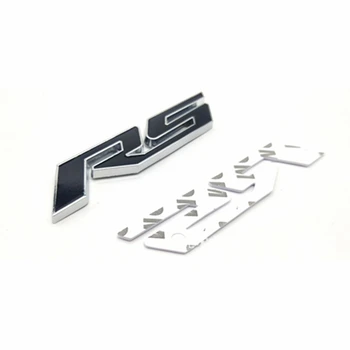 3D Masina de Metal de Styling pentru RS Logo Emblema Spate Portbagaj Autocolant pentru Chevrolet Aveo Cruze, Malibu Captiva Lacetti Camaro Naviga Trax 5