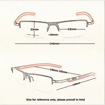 2023 TAG Ezechia, rame de ochelari pentru bărbați ușor, jumătate cadru miopie rame și femei Elasticizată picior rama de ochelari de calculator 5