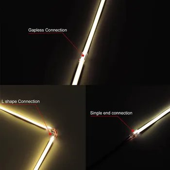 5mm/8mm/10mm COB LED Strip Conector Forma Colț Conectori pentru Lățime PCB Singură Culoare LED Strip & DC cap 5
